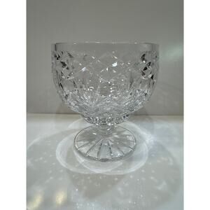 Tyrone Crystal Footed Goblet Full Lead Crystal 5.5” Tall 5” Across